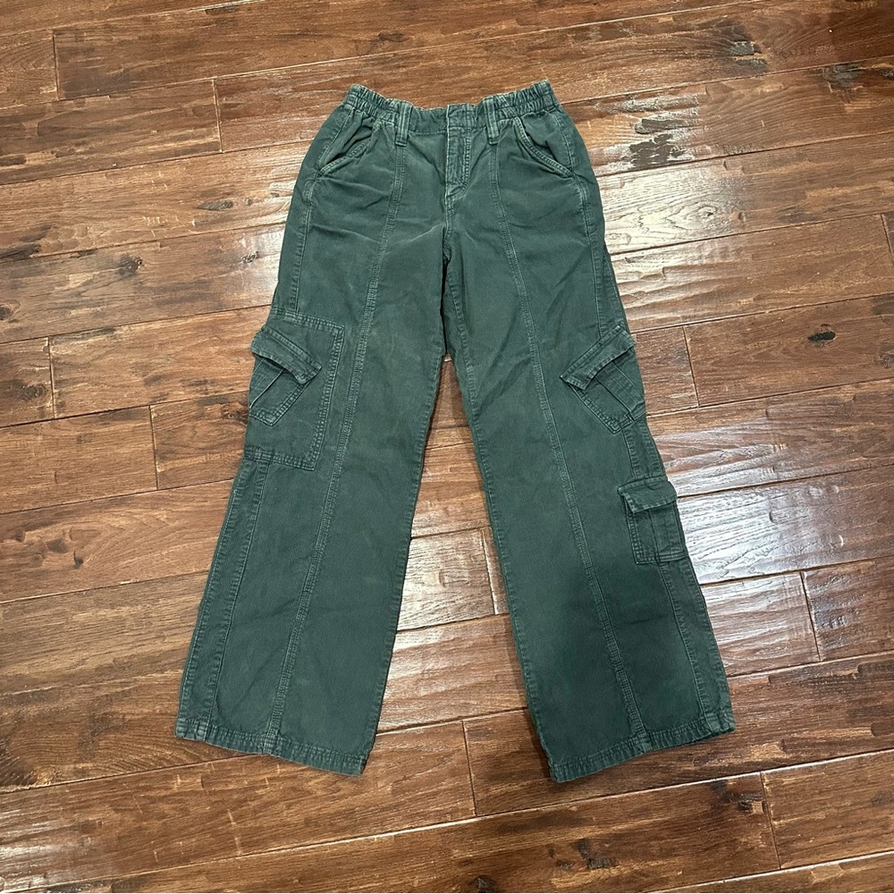 BDG Urban Outfitters Y2K Cargo Corduroy Pants - Forest Green - Picture 2 of 10